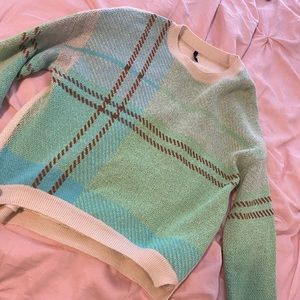 Benetton Pastel green blue sweater